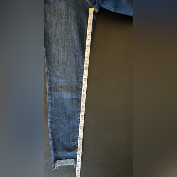 NWT Good American Good Waist Step Hem Skinny Jeans Dark Blue Denim Size 10 - Picture 6 of 13